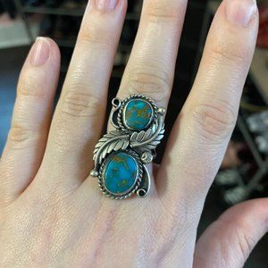 Mama Stone Vintage turquoise ring OOAK